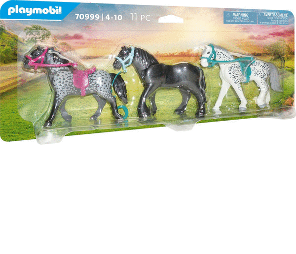 PLAYMOBIL® 70999 3 Pferde: Friese, Knabstrupper & Andalusier